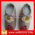 New Wholesale Good Quality colorful shape soft flat cow leather embroidered comfortable baby shoes